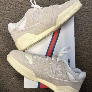 New Balance 550 Aime Leon Dore Grey Suede Low-Top Sneakers